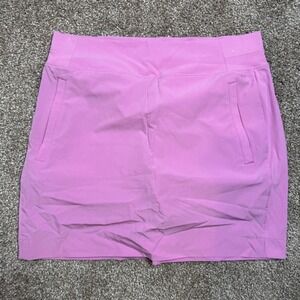 Members Mark Active Skort Womens Medium Powder Pink Athletic Golf Tennis